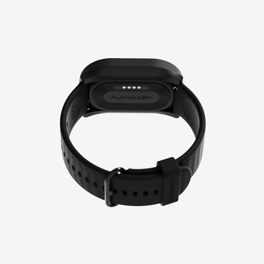 PlayMaker+ GPS golf watch on a black strap