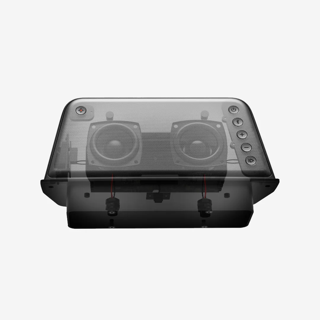 Yamaha In Dash golf cart speaker, x-ray render