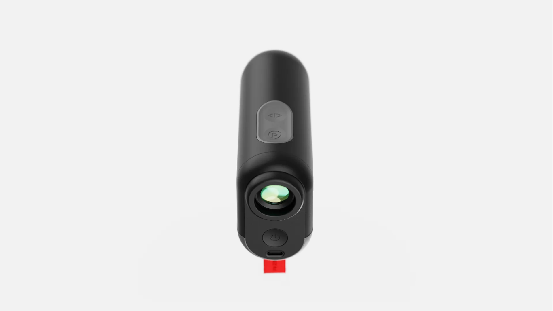 Rad Lazer Pro rangefinder, rear view showing the eyepiece
