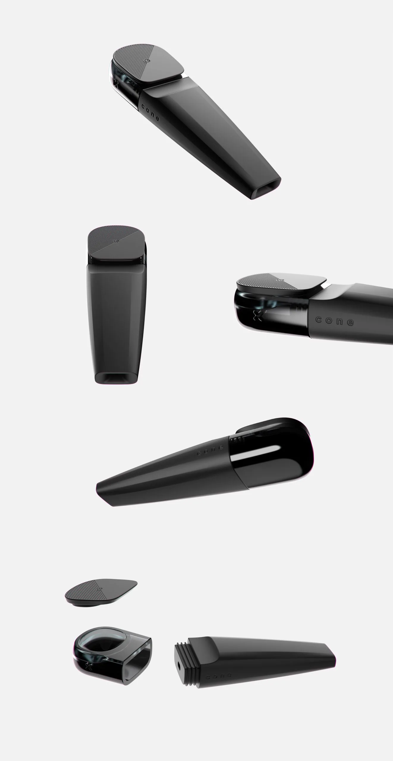 Exploded view of the Ximbo pipe parts